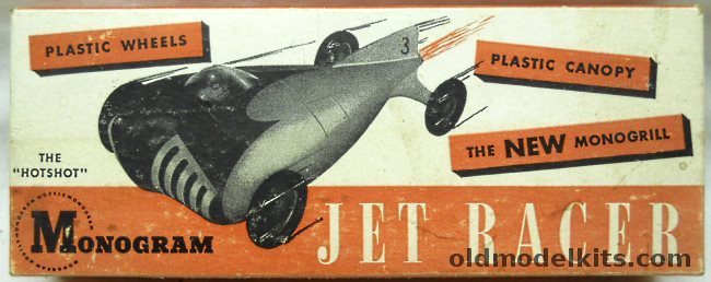 Monogram 1/30 Hot Shot Jet Racer - CO2 Powered Racer, R1 plastic model kit